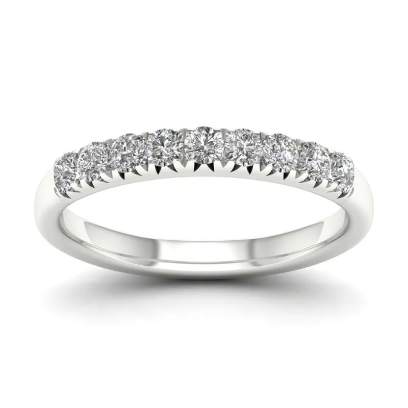 De Couer 14k White Gold 2/5ct TDW Diamond Women's Wedding Band - White H-I sold by Zulily