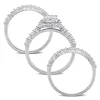 Miadora 2 1/10ct DEW Octagon-cut Moissanite Halo Bridal Ring Set in Sterling Silver sold by Zulily