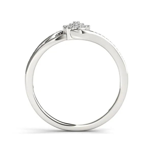 De Couer 10k White Gold 1/8ct TDW Diamond Cluster Fashion Ring sold by Zulily product image thumbnail 4