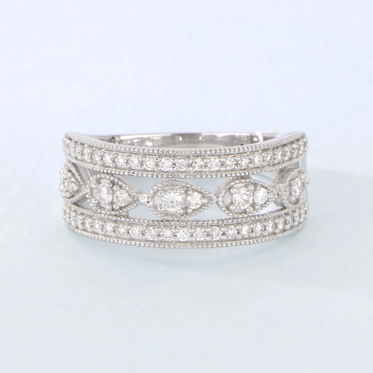 1/2ct TDW Diamond Vintage Style Ring in Sterling Silver sold by Zulily