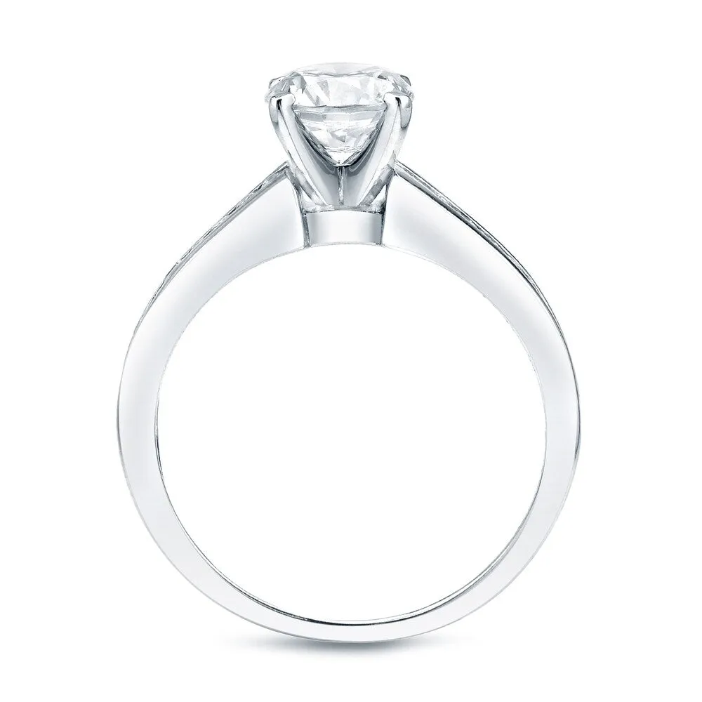 Auriya Platinum 1 1/2ctw Classic Round Diamond Engagement Ring Set Certified sold by Zulily product image thumbnail 3