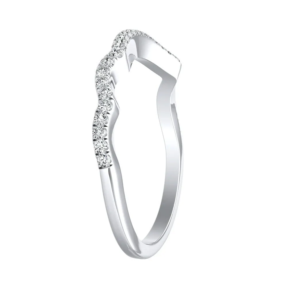 Auriya 1/6ctw Round Diamond Wedding Band 18K Gold sold by Zulily product image thumbnail 3