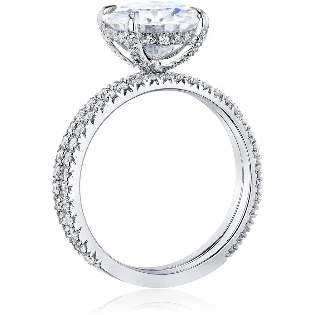 Annello by Kobelli 14k Gold Forever One Moissanite Wrap Basket Bridal Set (DEF/VS, DEF/VS) sold by Zulily product image thumbnail 5