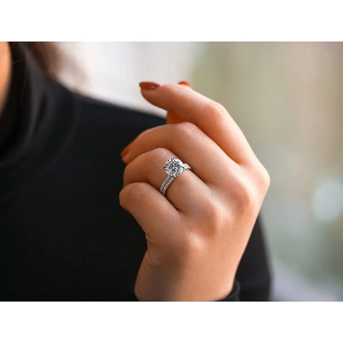 Annello by Kobelli 14k Gold Forever One Moissanite Wrap Basket Bridal Set (DEF/VS, DEF/VS) sold by Zulily product image thumbnail 3