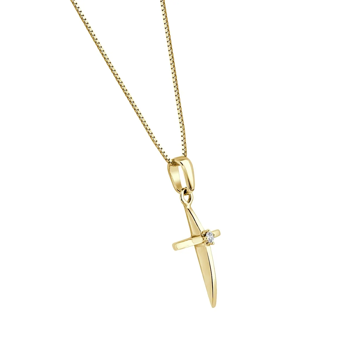 Auriya 10k Gold Diamond Accent Cross Necklace sold by Zulily product image thumbnail 4