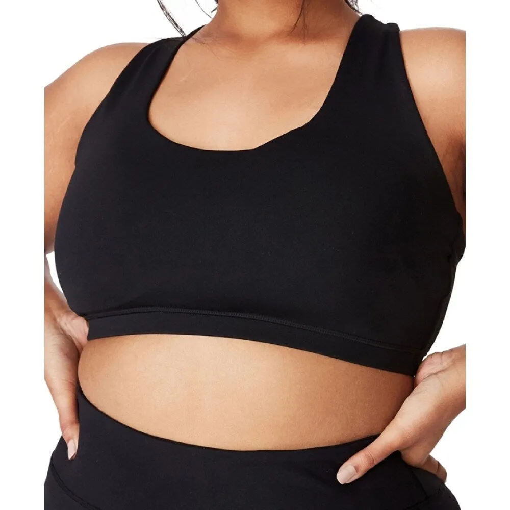 COTTON ON Women's Active Strappy Crop Top Black Size 14W sold by Zulily product image thumbnail 3