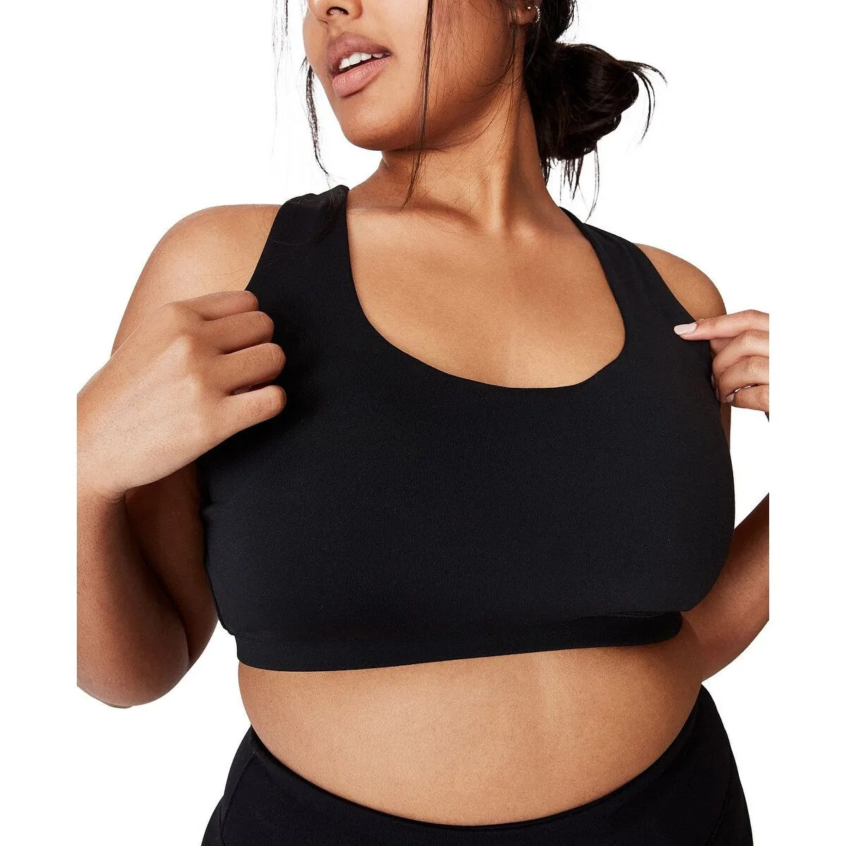 COTTON ON Women's Active Strappy Crop Top Black Size 14W sold by Zulily product image thumbnail 2