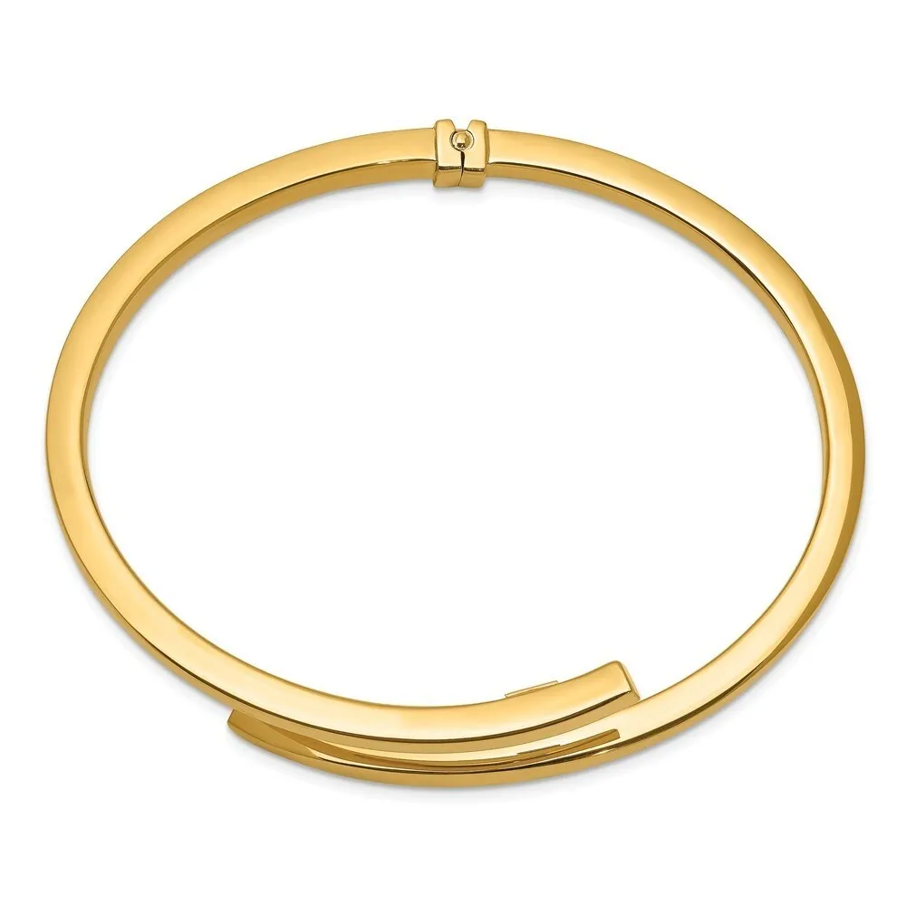 Curata 925 Sterling Silver 7" 12.5mm Modern Abstract Larimar Soft Bangle Bracelet sold by Zulily product image thumbnail 3