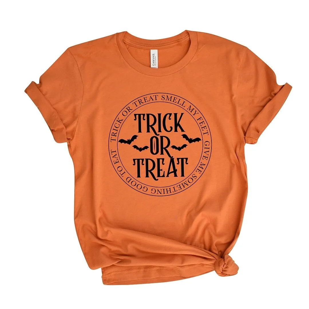 Trick or Treat Circle Short Sleeve Tee sold by Zulily product image thumbnail 2