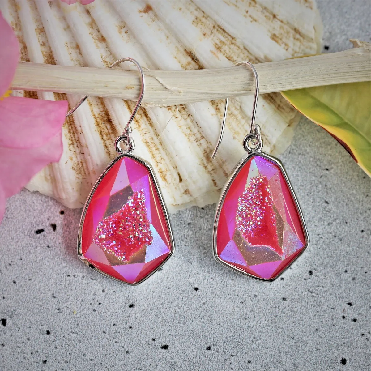 Druzy Earrings sold by Zulily