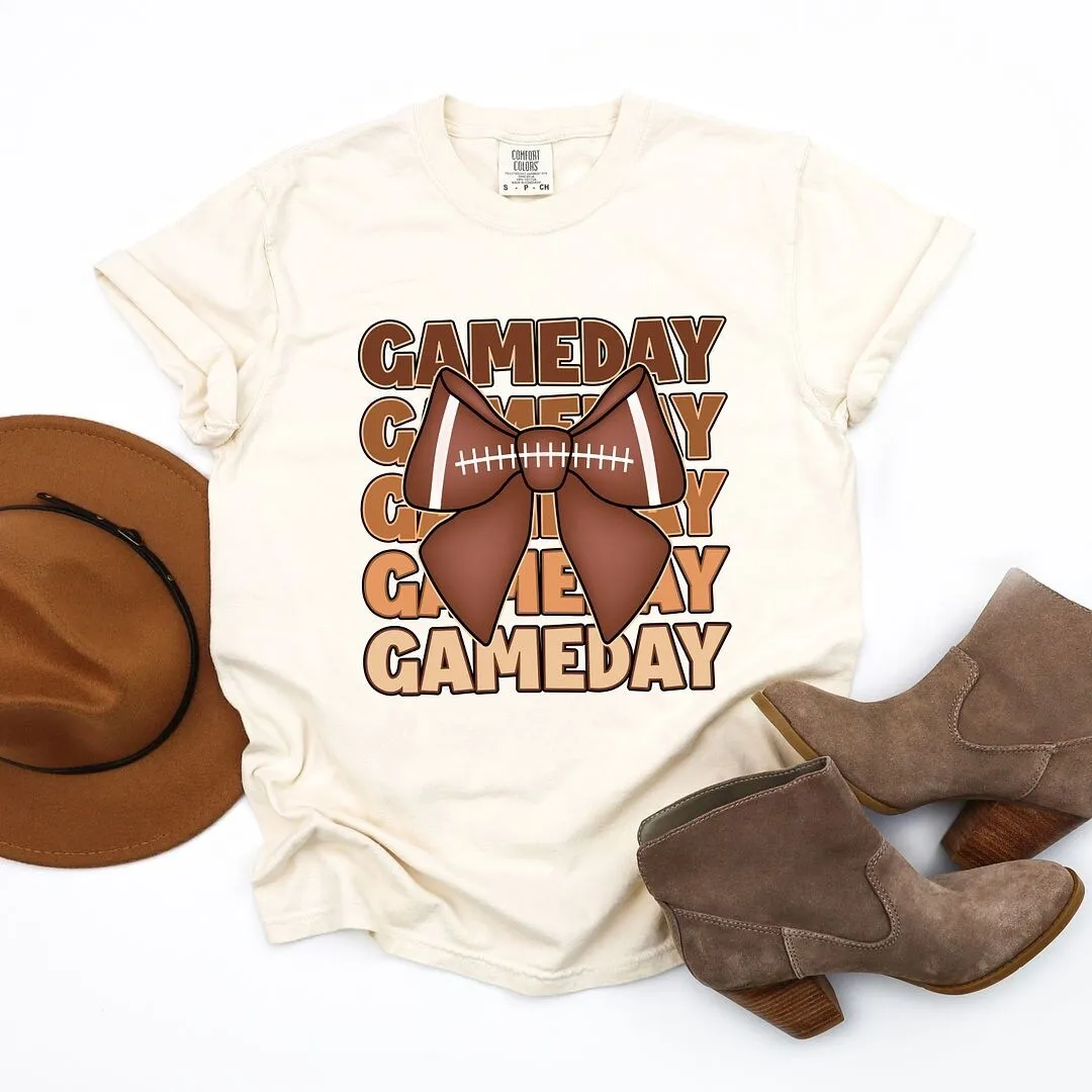 Coquette Football Game Day Garment Dyed Tee sold by Zulily