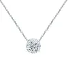 Auriya 14-karat Gold 0.90ctw Round Solitaire Lab Grown Diamond Necklace 4-Prong (D-E VVS) - 0.90 sold by Zulily