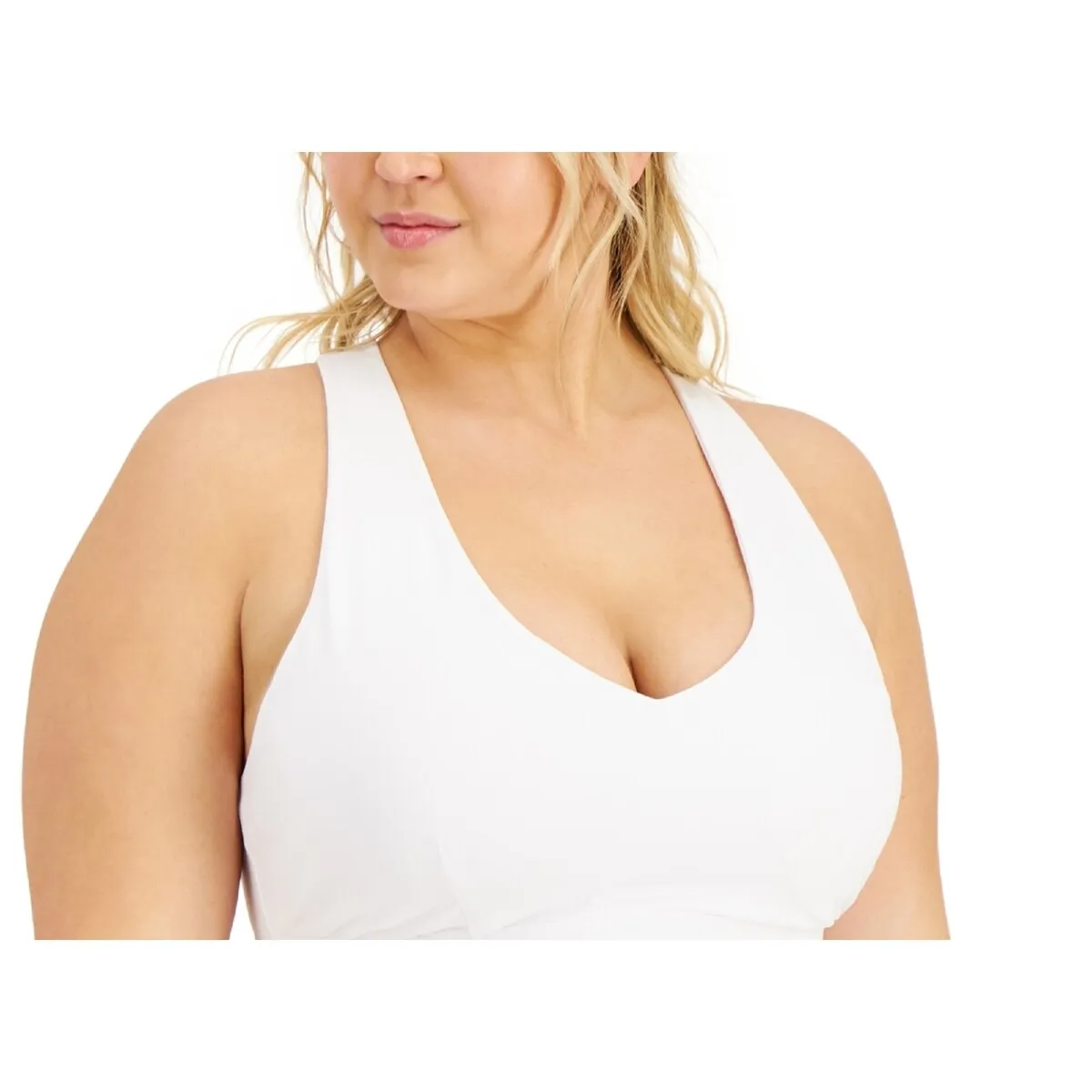 ID Ideology Women's Match Set Sports Bra White Size 2X sold by Zulily product image thumbnail 2