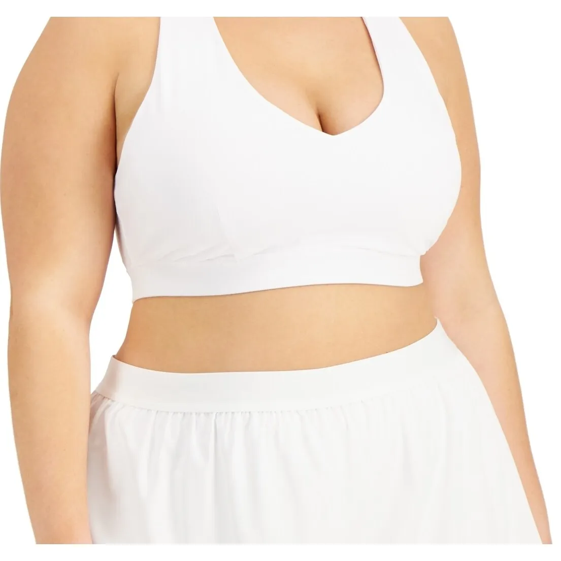 ID Ideology Women's Match Set Sports Bra White Size 2X sold by Zulily product image thumbnail 3