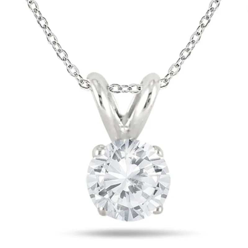 1/5 Carat Diamond Solitaire Pendant in .925 Sterling Silver sold by Zulily