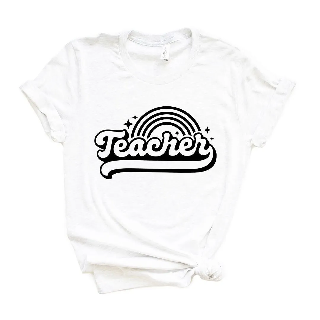 Teacher Rainbow Short Sleeve Tee sold by Zulily product image thumbnail 2