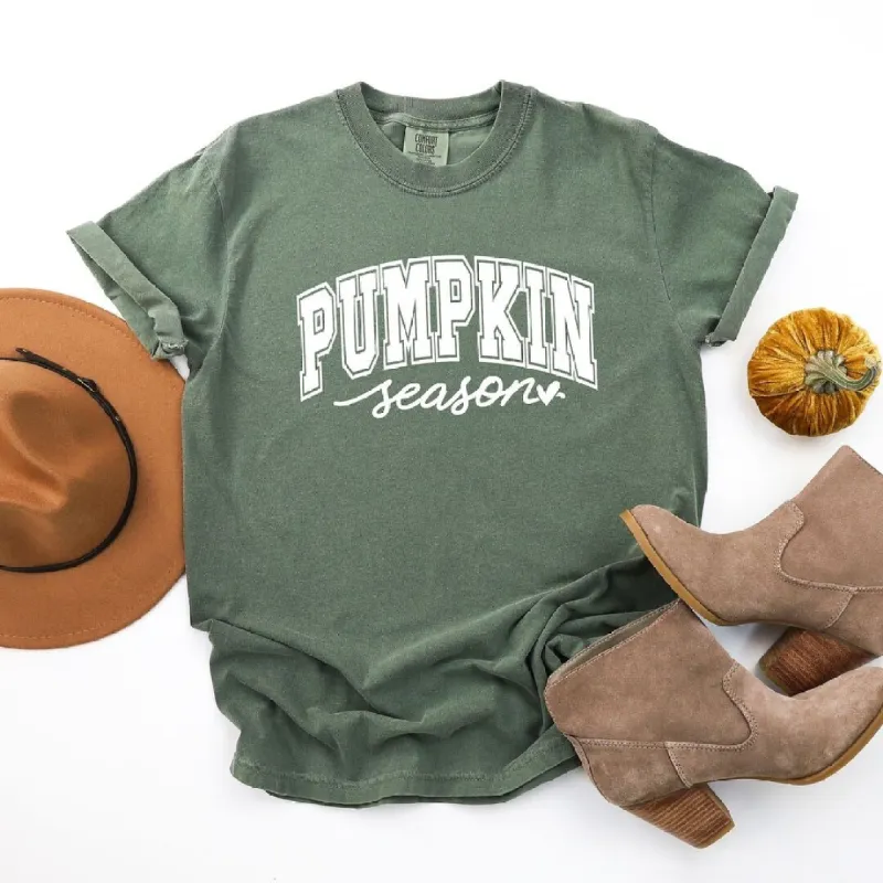 Pumpkin Season Bold Garment Dyed Tee sold by Zulily
