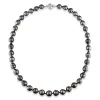 Miadora 14k White Gold Tahitian Black Pearl Necklace (8-11 mm) sold by Zulily