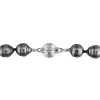 Miadora 14k White Gold Tahitian Black Pearl Necklace (8-11 mm) sold by Zulily