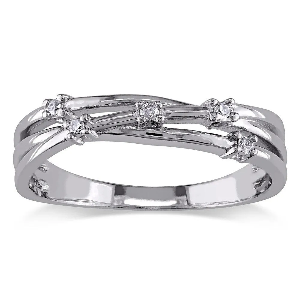 Miadora Sterling Silver Diamond Fashion Ring sold by Zulily
