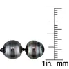 Miadora 14k White Gold Tahitian Black Pearl Necklace (8-11 mm) sold by Zulily