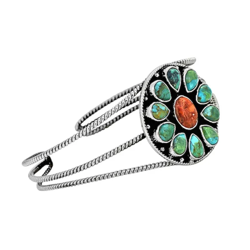 Mojave Turuqoise Sterling Silver Cuff Bracelet sold by Zulily