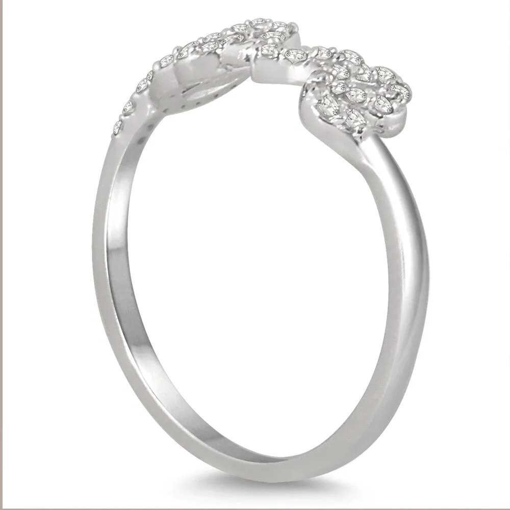 1/4 Carat TW Diamond Love Ring in 14K White Gold sold by Zulily product image thumbnail 2