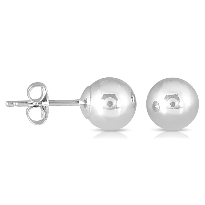 Marquee Jewels 10k White Gold 5-millimeter Ball Stud Earrings sold by Zulily