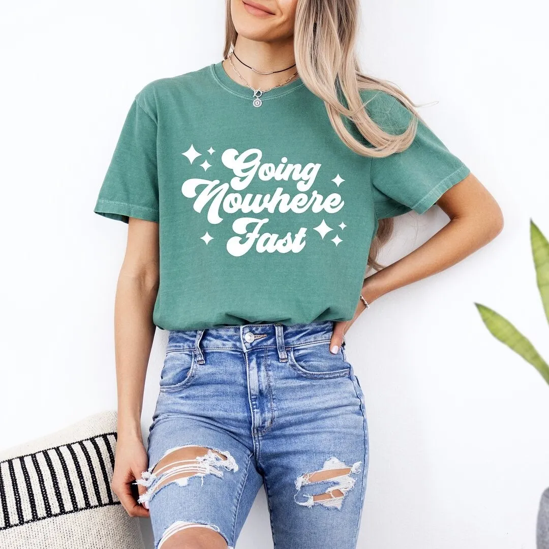 Going Nowhere Fast Garment Dyed Tee sold by Zulily product image thumbnail 3