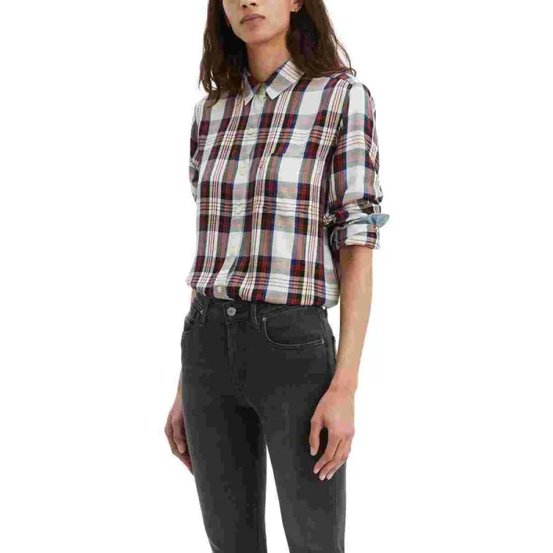 Levi's Women's Ultimate Boyfriend Plaid Shirt Assorted Size X-Large sold by Zulily