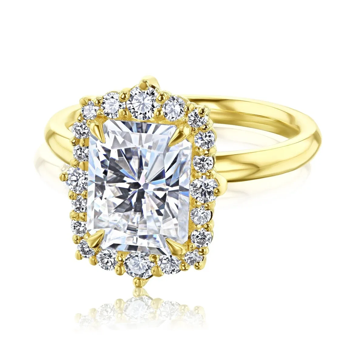 Annello by Kobelli 14k Gold Forever One Raina Engagement Ring (DEF/VS, DEF/VS) sold by Zulily product image thumbnail 3