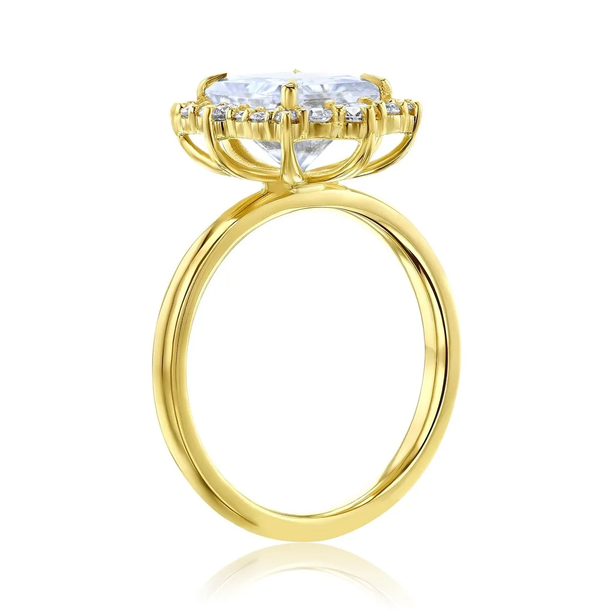 Annello by Kobelli 14k Gold Forever One Raina Engagement Ring (DEF/VS, DEF/VS) sold by Zulily product image thumbnail 4