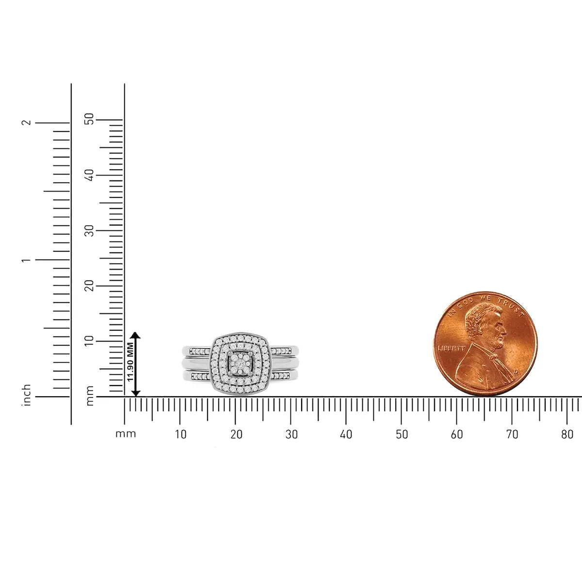 De Couer IGI Certified 2/5ct TDW Diamond Cluster Halo Ring sold by Zulily product image thumbnail 5