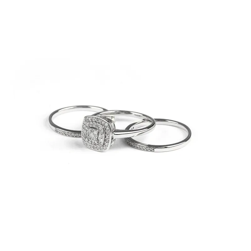 De Couer IGI Certified 2/5ct TDW Diamond Cluster Halo Ring sold by Zulily