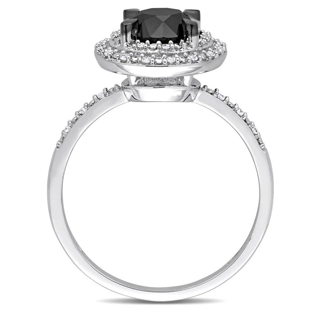 Miadora Signature Collection Signature Collection 14k White Gold 1-5/8ct TDW Black and White Diamond sold by Zulily product image thumbnail 3