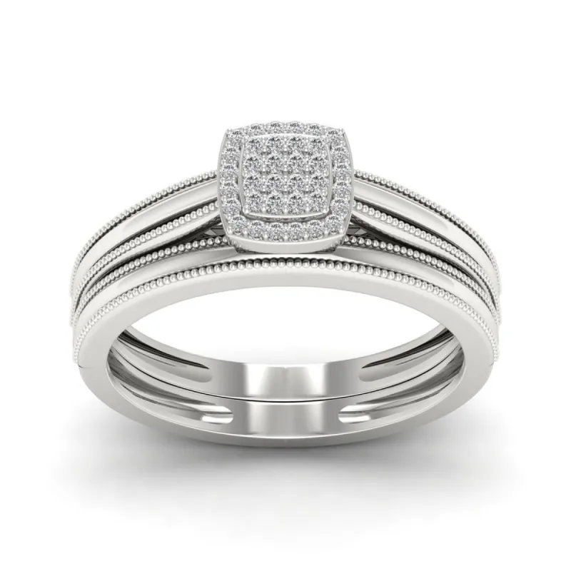 De Couer 1/10ct TDW Diamond Promise Ring sold by Zulily