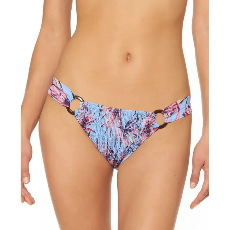 Jessica Simpson Women's Printed O Ring Swim Bottom Purple Size Large sold by Zulily