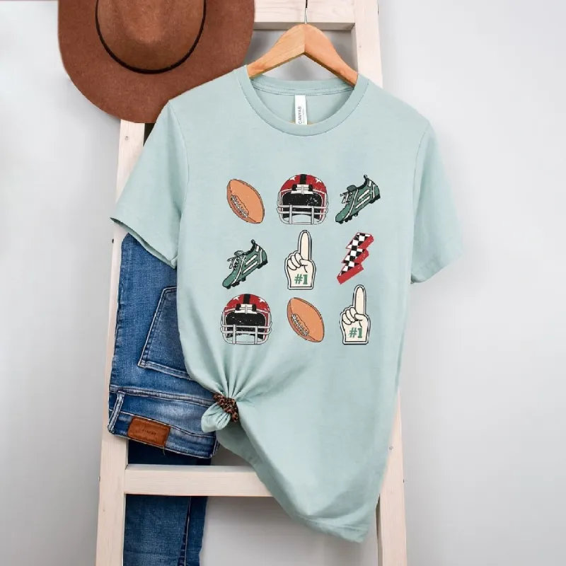 Football Collage Short Sleeve Tee sold by Zulily