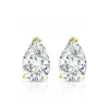 Auriya 14-karat Gold Lab Grown 0.75 carat TDW Pear Diamond Stud Earrings V-End Prong Screw-back sold by Zulily
