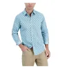 Club Room Men's Long Sleeve Foulard Geometric Print Shirt Blue Size XX-Large sold by Zulily