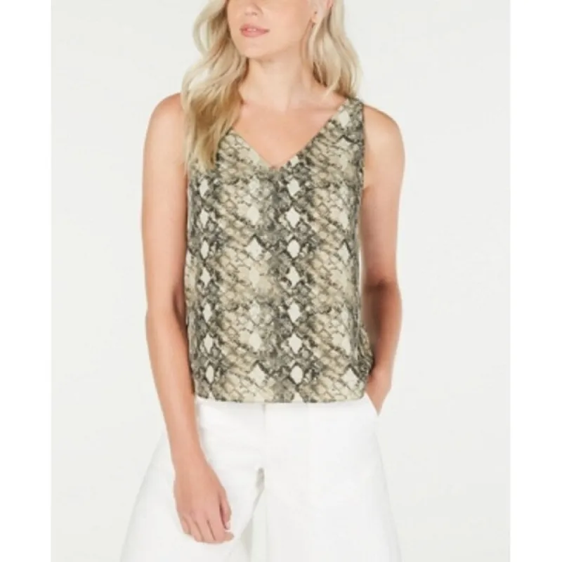 Leyden Women's Double V Printed Camisole Top Beige Size X-Large sold by Zulily