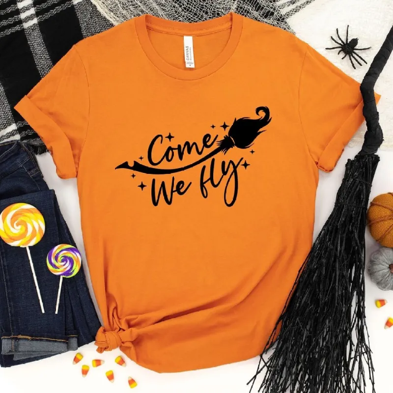 We Come Fly Broom Short Sleeve Tee sold by Zulily