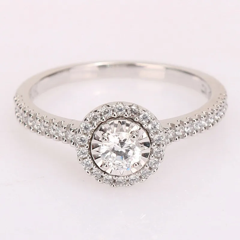 Miadora 10k White Gold 3/8ct TDW Diamond Halo Engagement Ring sold by Zulily