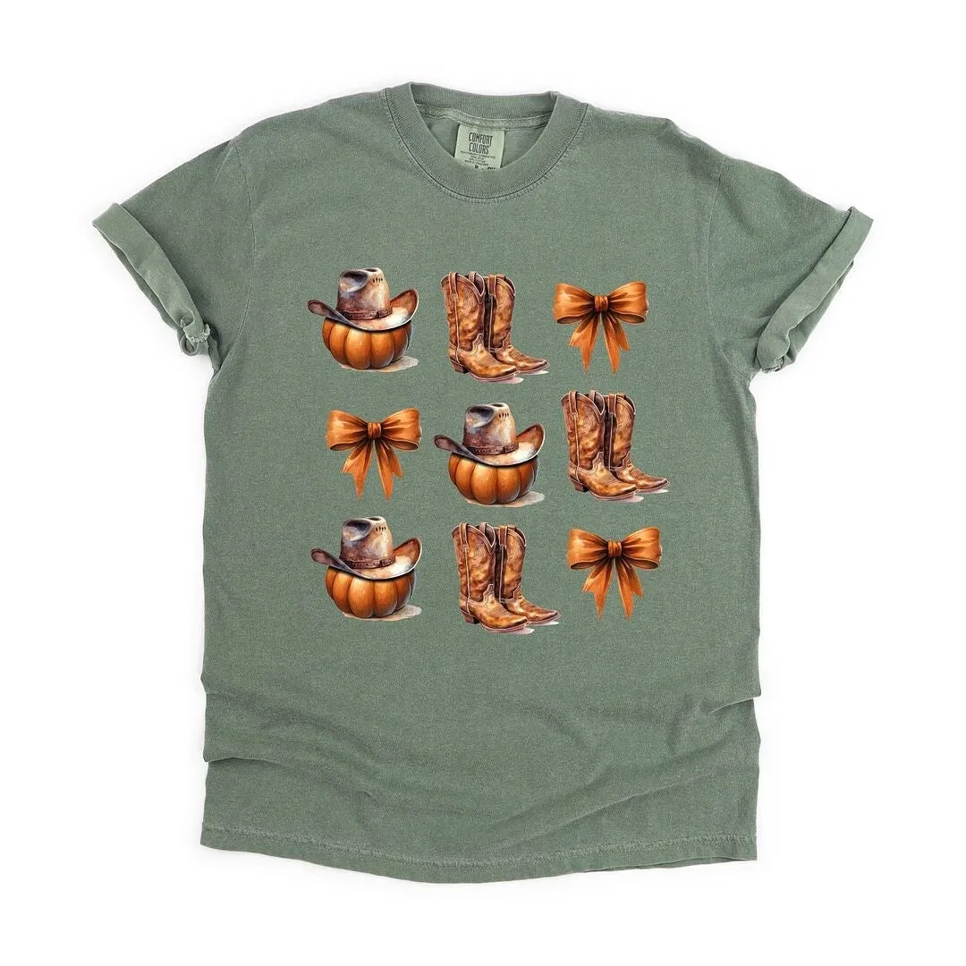 Coquette Pumpkin and Cowboy Boots Garment Dyed Tee sold by Zulily product image thumbnail 2