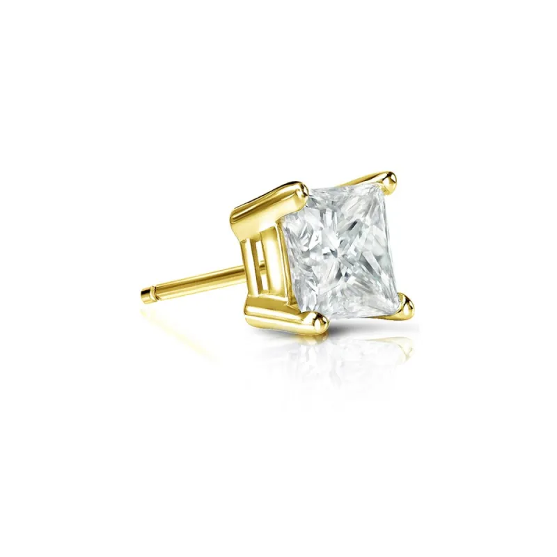 Auriya 1/3ctw Princess-Cut Diamond SINGLE STUD (1) Earring 14k Gold sold by Zulily