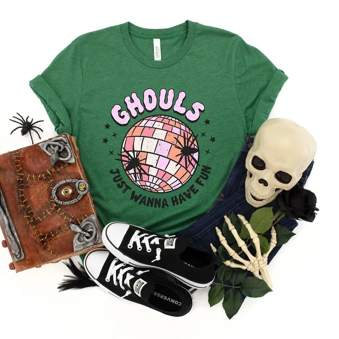 Ghouls Disco Ball Short Sleeve Tee sold by Zulily