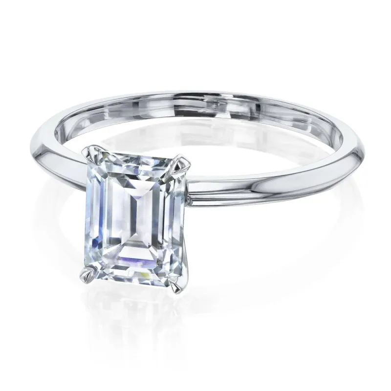Annello by Kobelli 14k Gold 1.75 Carat Emerald Forever One Moissanite Solitaire Engagement Ring (DEF/VS) sold by Zulily