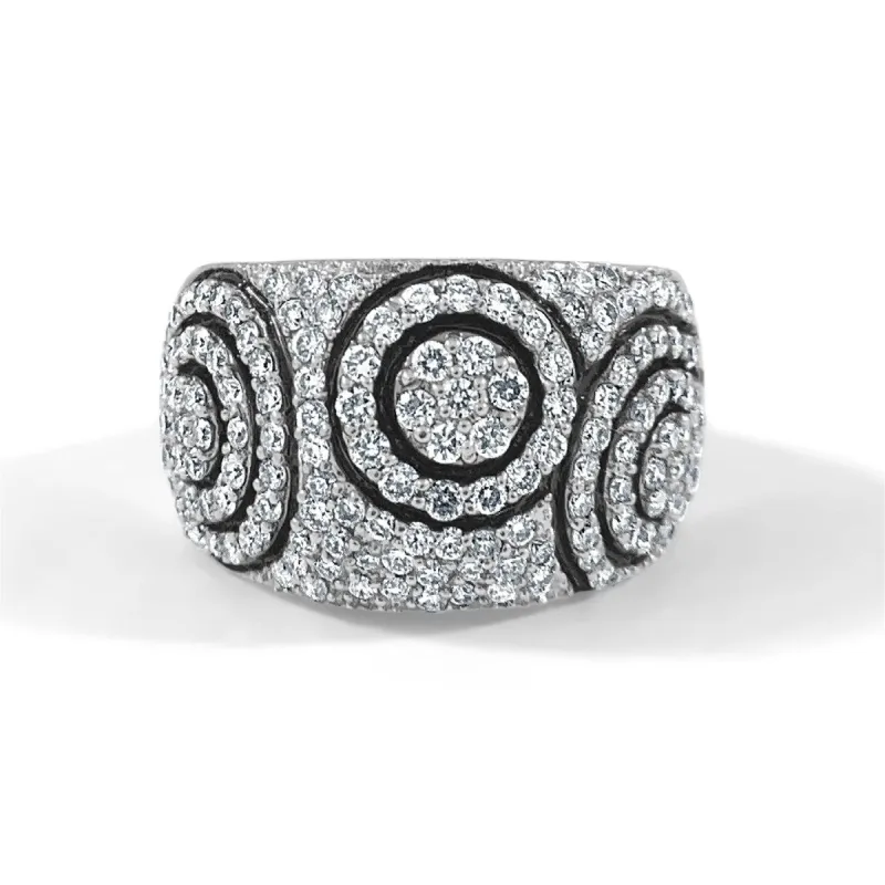 Joelle Diamond Circle Ring 1 1/4 CT TDW 14K White Gold Ring sold by Zulily