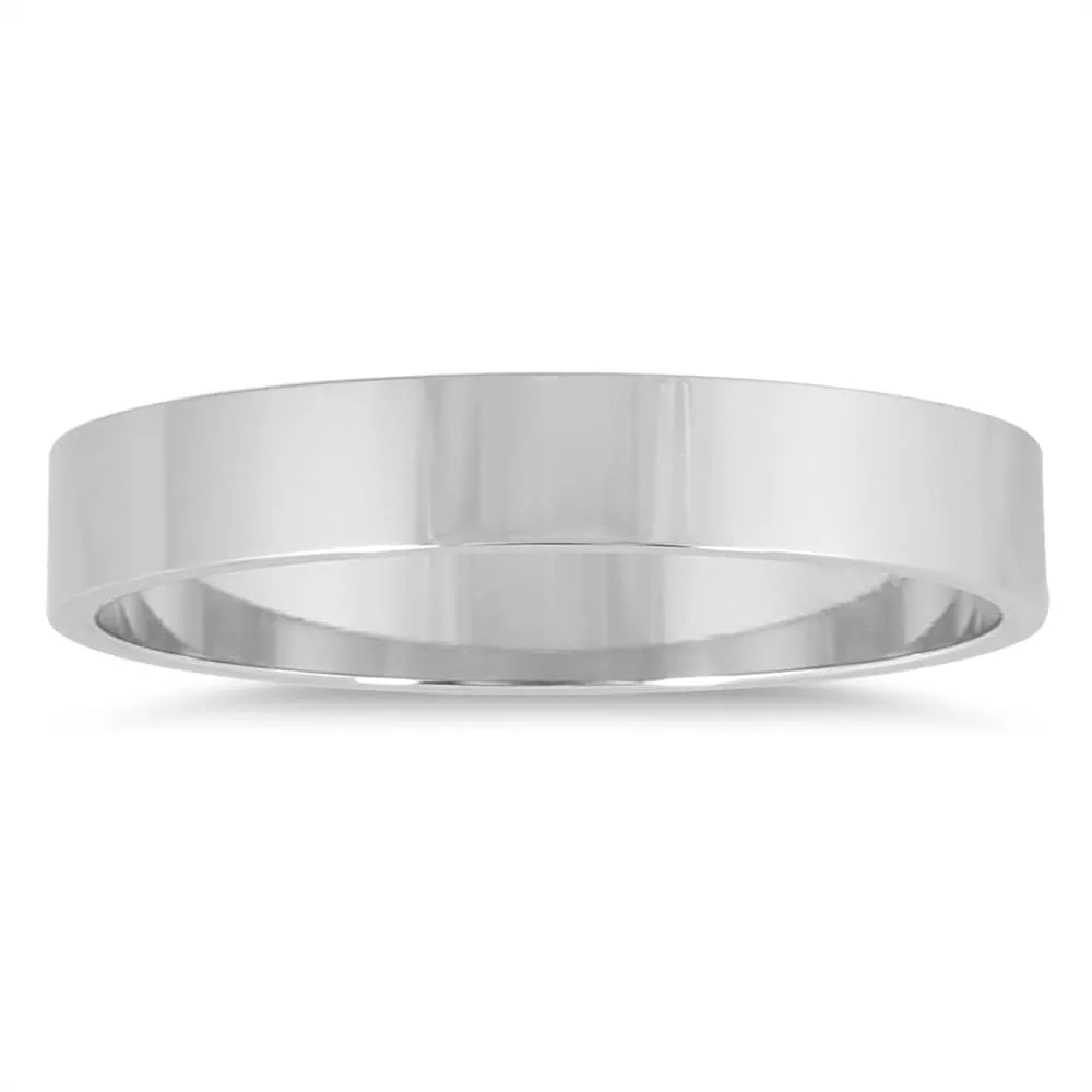 Marquee Jewels 10k White Gold 3-millimeter Flat Comfort-fit Wedding Band sold by Zulily