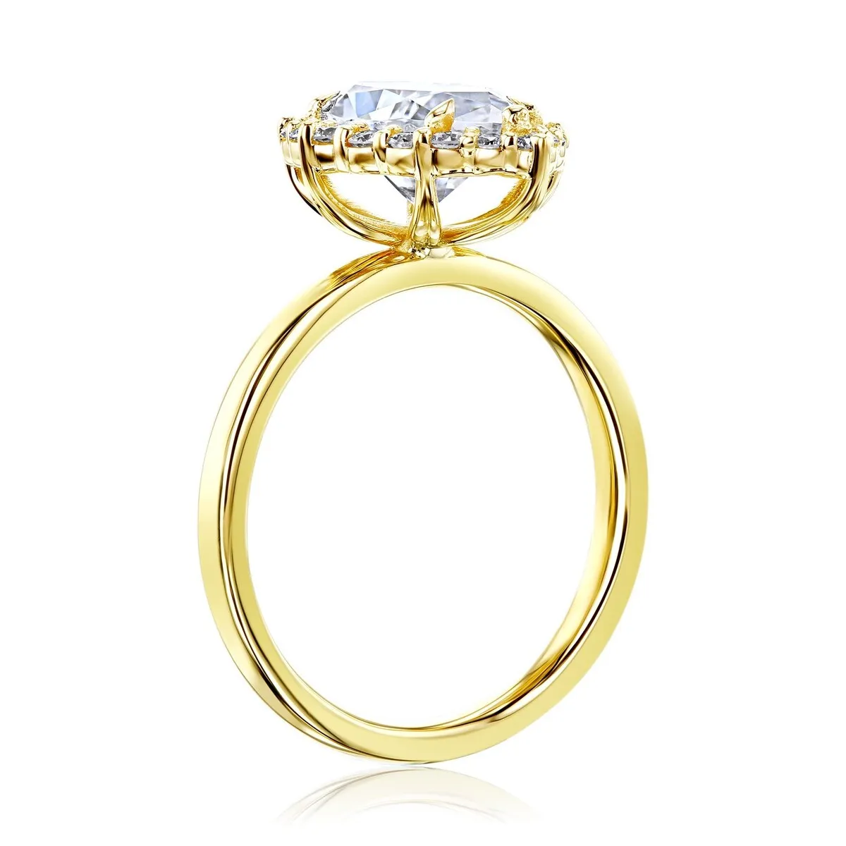 Annello by Kobelli 14k Gold Margaux Engagement Ring (GH/VS, DEF/VS) sold by Zulily product image thumbnail 3